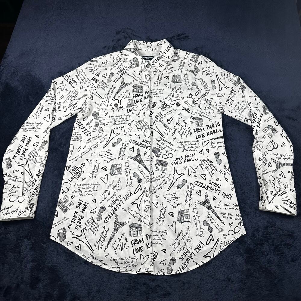 Karl Lagerfeld Paris Print Blouse XS